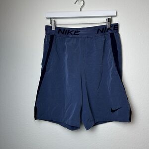 Nike Shorts Men's Small Blue Dri Fit Flex Woven Training Gym Athleisure Workout